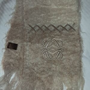 Loewe Soft Beige Wool Scarf